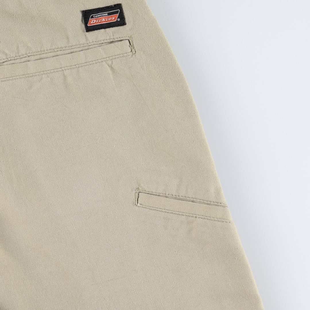 Dickies Work Shorts, Half Pants, Men's, W34 equivalent polyester Beige type Vintage Second Hand
