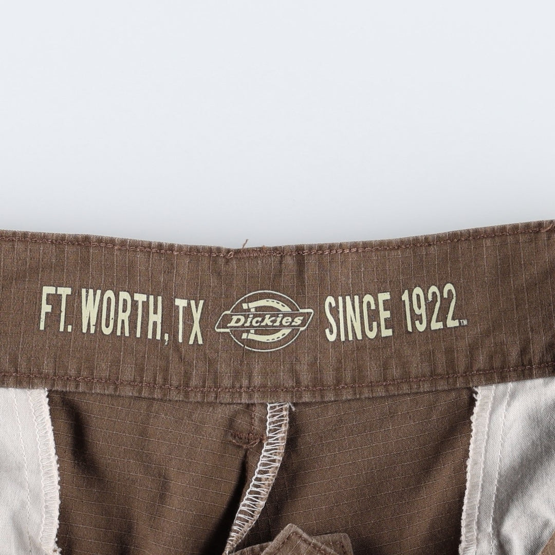 Dickies Relaxed Cargo Shorts, Men's Size W36 (approx.) cotton brown type Vintage Second Hand