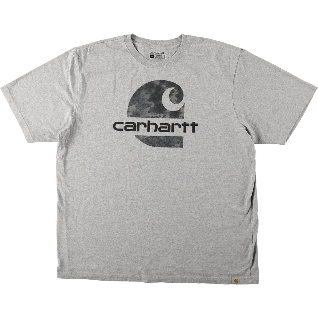 Carhartt Loose Fit Short Sleeve Printed T-Shirt, Men's Size XL (approx.) unclear gray type Vintage Second Hand