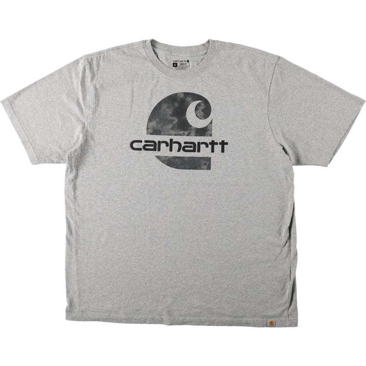 Carhartt Loose Fit Short Sleeve Printed T-Shirt, Men's Size XL (approx.) unclear gray type Vintage Second Hand