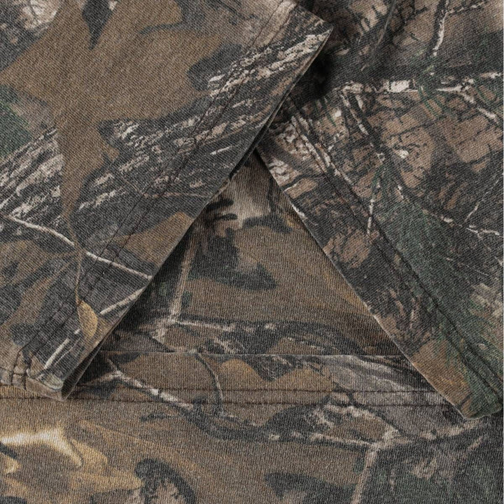 Carhartt ORIGINAL FIT Camouflage Pattern Short-Sleeve T-Shirt with One-Point Logo Pocket (Men's Size M) cotton brown type Vintage Second Hand
