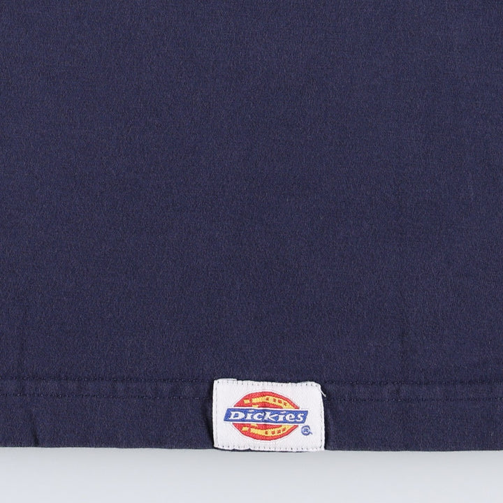 Dickies Short-Sleeve Pocket T-Shirt, Men's Size L (approx.) cotton navy blue type Vintage Second Hand
