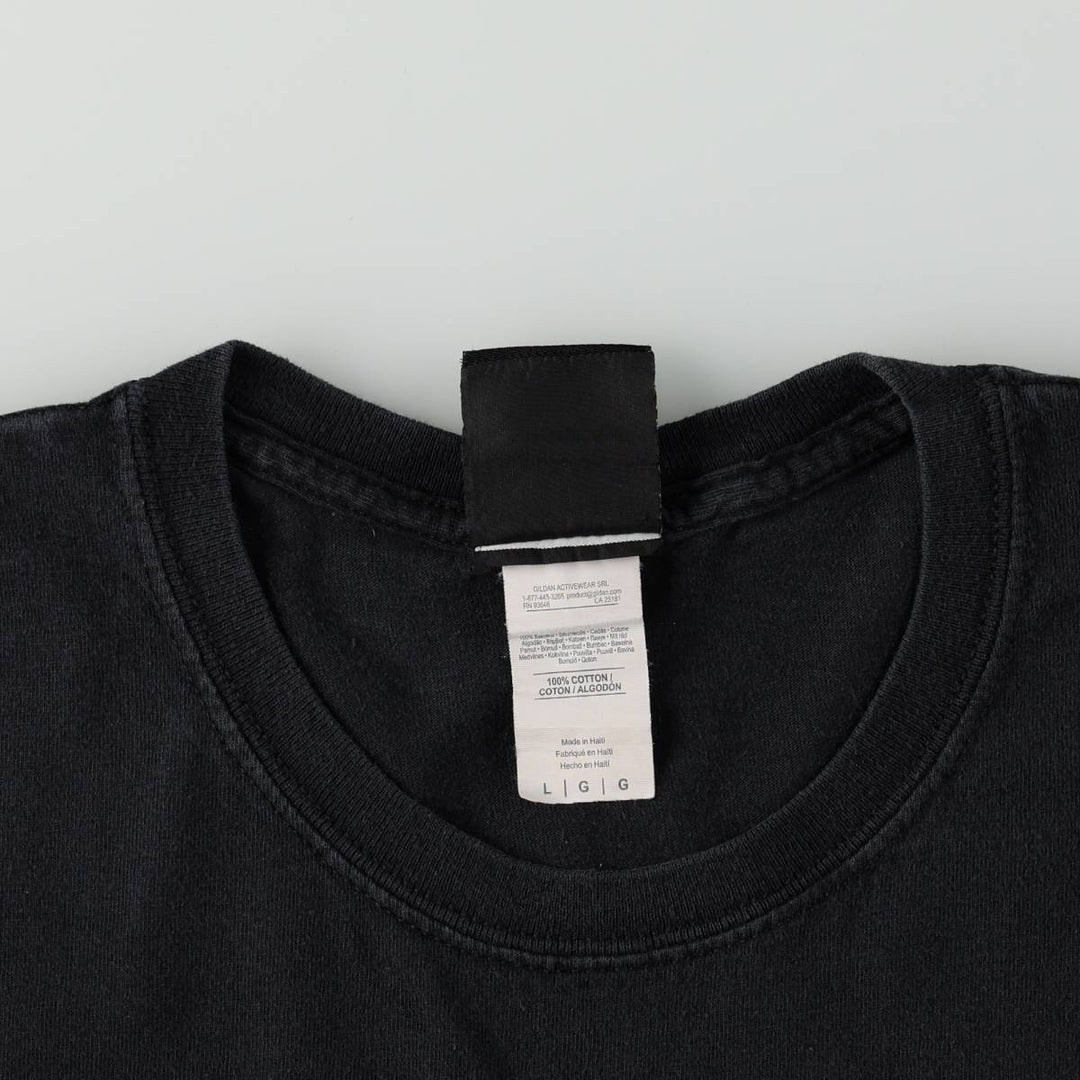 Thrasher Fire Pattern Surf Skate T-Shirt, Men's Size L cotton black type Vintage Second Hand