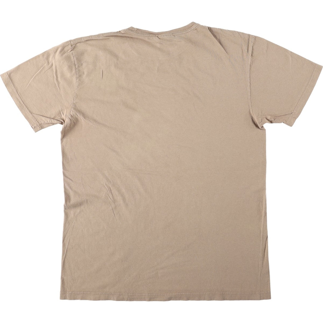 Ralph Lauren POLO by Ralph Lauren Short Sleeve Logo T-Shirt Men's S cotton Beige type Vintage Second Hand