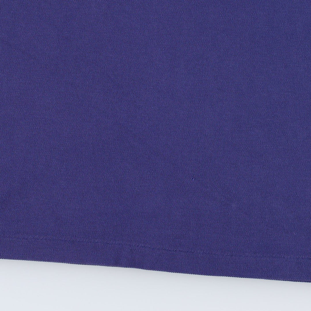 Ralph Lauren POLO RALPH LAUREN Short-Sleeve Henley Neck T-Shirt with One-Point Logo, Men's Size XL (approx.) cotton blue type Vintage Second Hand