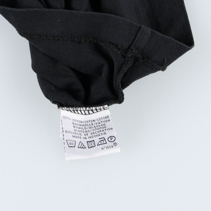 Ralph Lauren POLO by Ralph Lauren short sleeve one point logo T-shirt men's M size cotton black type Vintage Second Hand