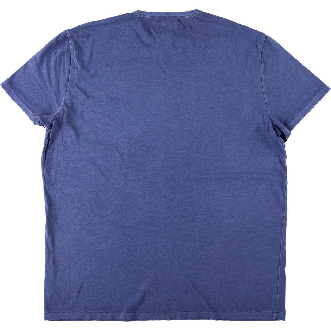 Ralph Lauren CUSTOM SLIM FIT Short-Sleeve Logo T-Shirt, Men's Size XXL (approx.) cotton blue type Vintage Second Hand