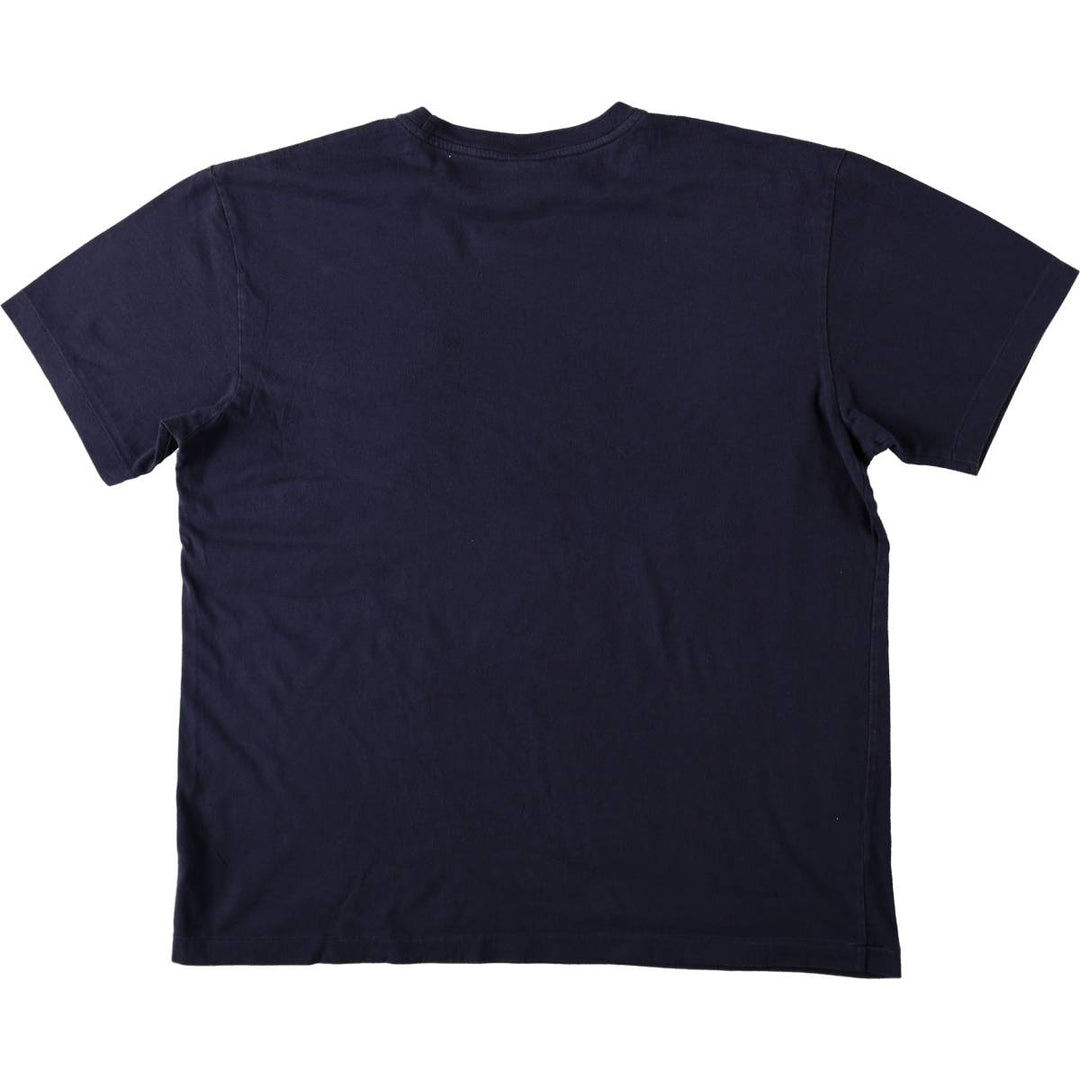 Ralph Lauren POLO by Ralph Lauren short sleeve one point logo T-shirt men's L size cotton navy blue type Vintage Second Hand