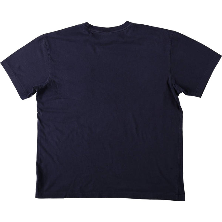 Ralph Lauren POLO by Ralph Lauren short sleeve one point logo T-shirt men's L size cotton navy blue type Vintage Second Hand