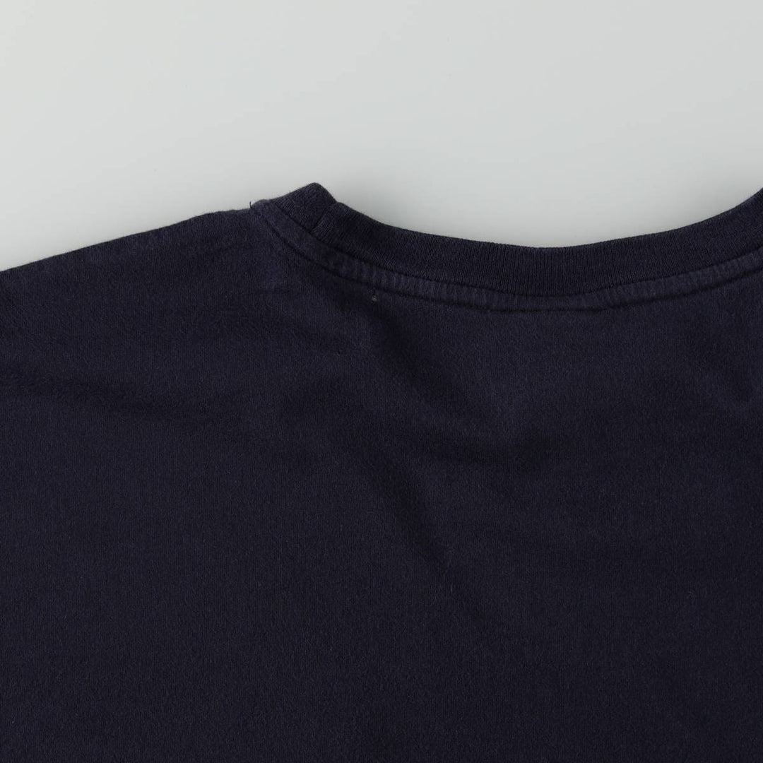 Ralph Lauren POLO by Ralph Lauren short sleeve one point logo T-shirt men's L size cotton navy blue type Vintage Second Hand