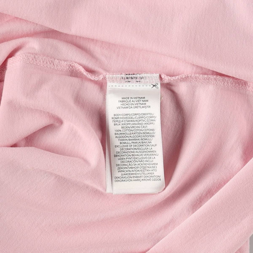 Ralph Lauren POLO RALPH LAUREN Big Pony Short-Sleeve Logo T-Shirt, Men's Size M (approx.) cotton pink type Vintage Second Hand