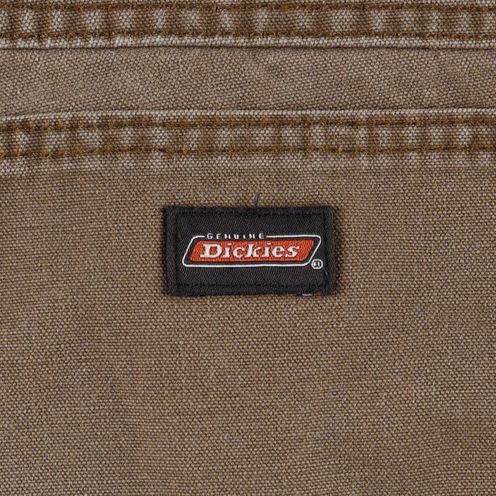 Dickies Duck Cargo Shorts, Half Pants, Men's, W33 equivalent cotton brown type Vintage Second Hand
