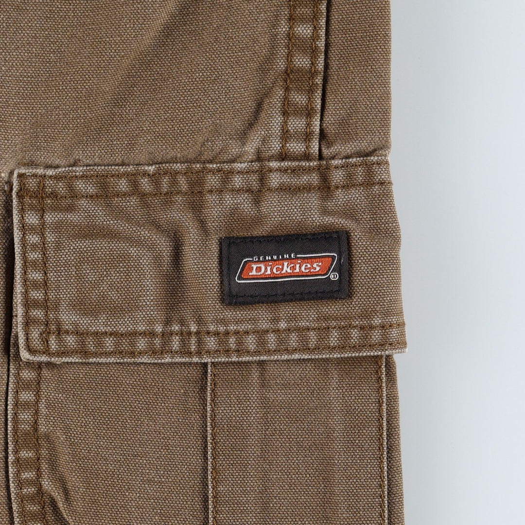Dickies Duck Cargo Shorts, Half Pants, Men's, W33 equivalent cotton brown type Vintage Second Hand