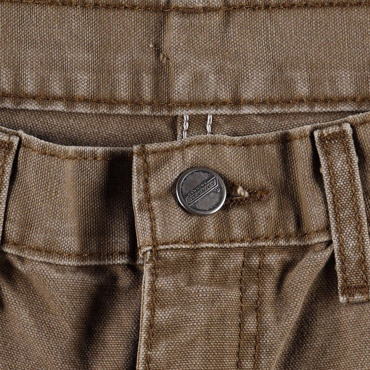 Dickies Duck Cargo Shorts, Half Pants, Men's, W33 equivalent cotton brown type Vintage Second Hand