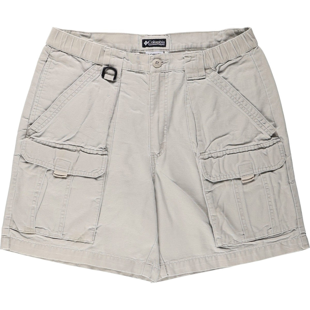 2000'S Columbia duck canvas shorts, men's size W34 (approx.) cotton Beige type Vintage Second Hand