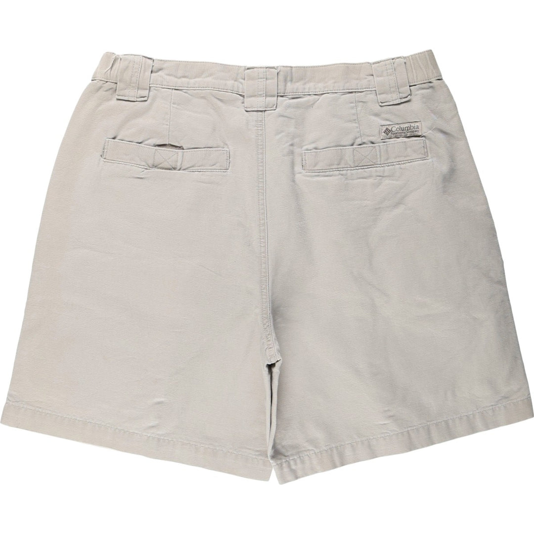 2000'S Columbia duck canvas shorts, men's size W34 (approx.) cotton Beige type Vintage Second Hand