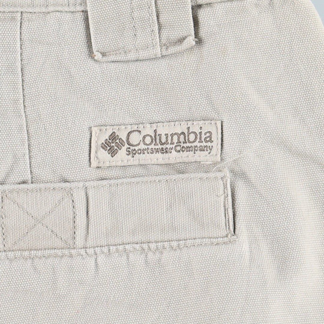 2000'S Columbia duck canvas shorts, men's size W34 (approx.) cotton Beige type Vintage Second Hand