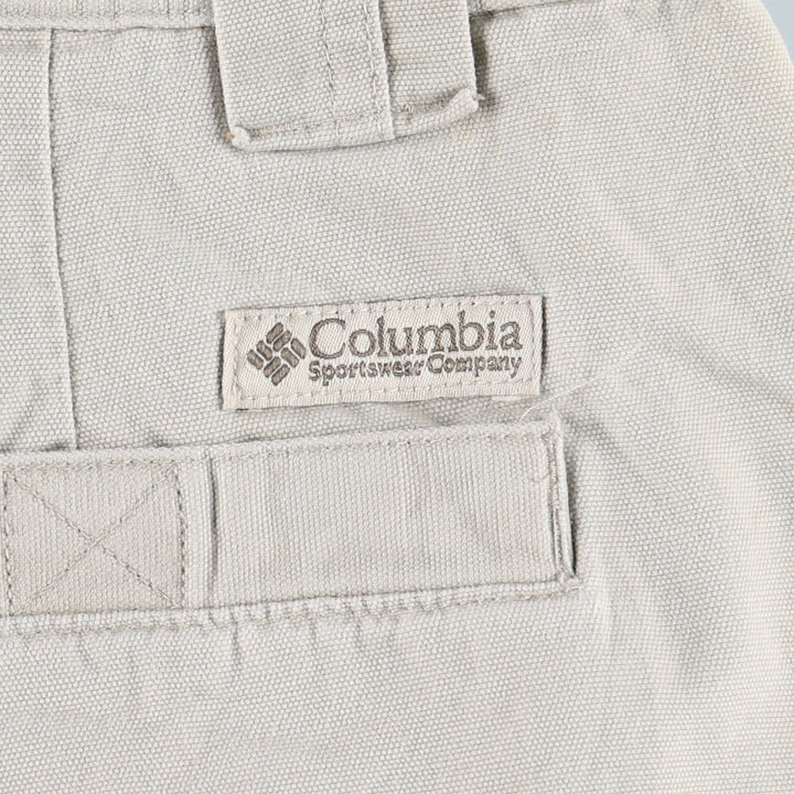 2000'S Columbia duck canvas shorts, men's size W34 (approx.) cotton Beige type Vintage Second Hand
