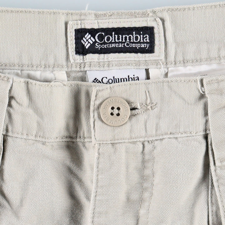 2000'S Columbia duck canvas shorts, men's size W34 (approx.) cotton Beige type Vintage Second Hand