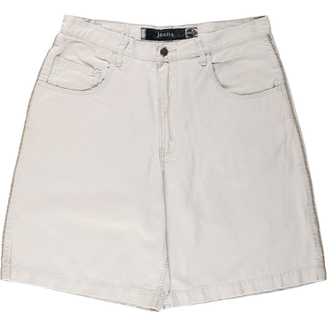 Levi's Silver Tab Jeans Duck Canvas Shorts, Size 34 (Men's W36 equivalent) cotton unbleached Vintage Second Hand