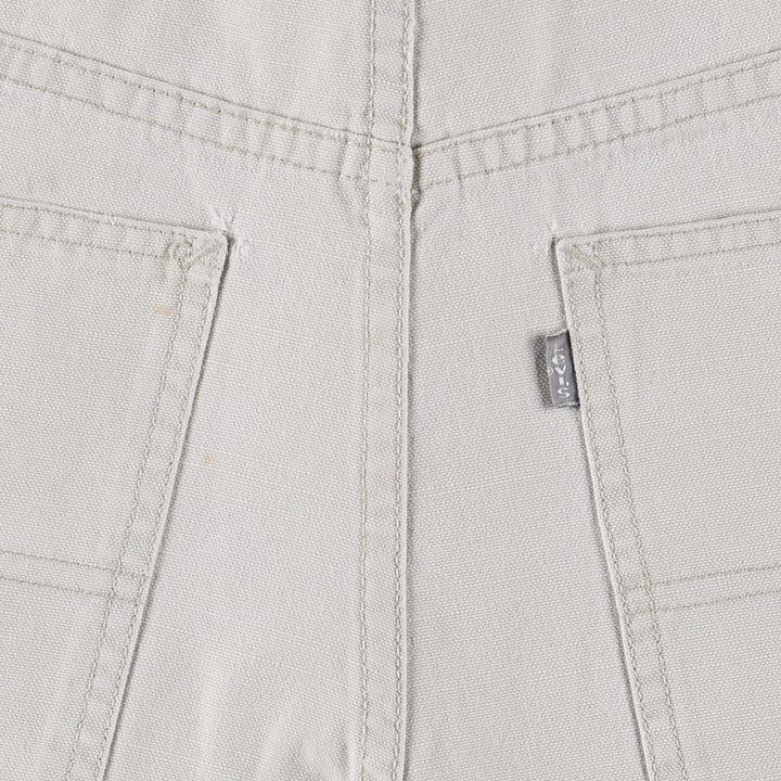 Levi's Silver Tab Jeans Duck Canvas Shorts, Size 34 (Men's W36 equivalent) cotton unbleached Vintage Second Hand