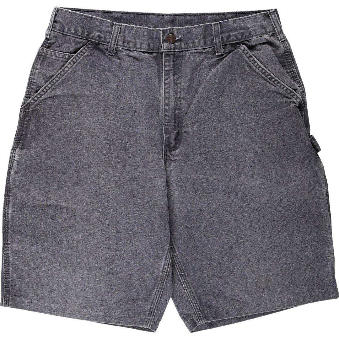 Carhartt Dungaree Fit Duck Canvas Painter Shorts (Men's W33 equivalent) cotton gray type Vintage Second Hand