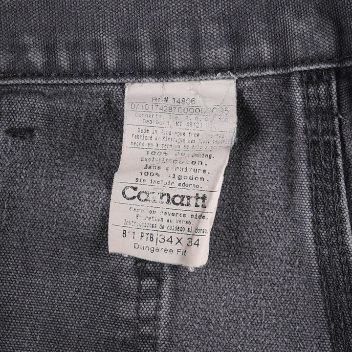 Carhartt Dungaree Fit Duck Canvas Painter Shorts (Men's W33 equivalent) cotton gray type Vintage Second Hand