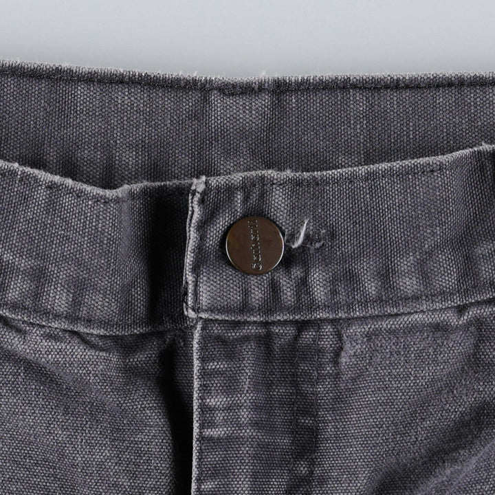Carhartt Dungaree Fit Duck Canvas Painter Shorts (Men's W33 equivalent) cotton gray type Vintage Second Hand