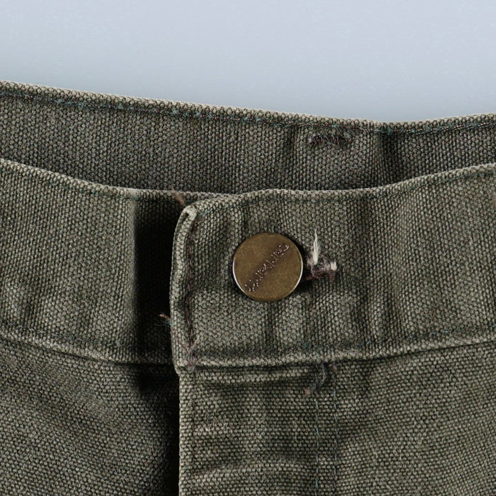 90'S Carhartt Duck Painter Shorts, Made in USA, Men's, Size W37, Vintage cotton Khaki type Vintage Second Hand