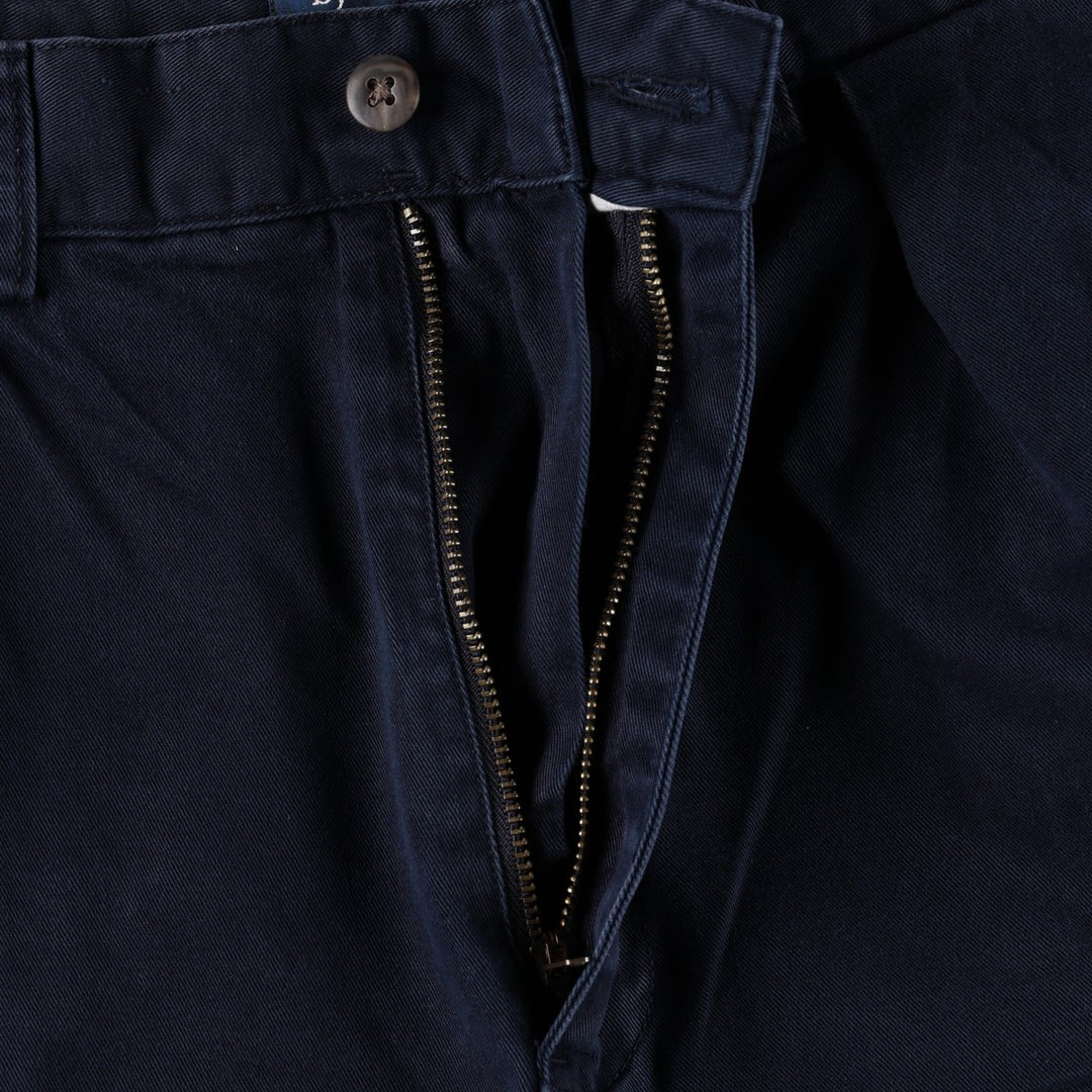 Ralph Lauren POLO by Ralph Lauren TYLER SHORT Two-pleat chino shorts, short pants, men's size W34 cotton navy blue type Vintage Second Hand