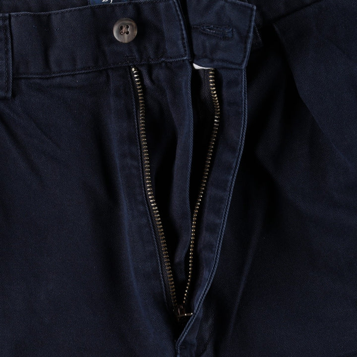 Ralph Lauren POLO by Ralph Lauren TYLER SHORT Two-pleat chino shorts, short pants, men's size W34 cotton navy blue type Vintage Second Hand