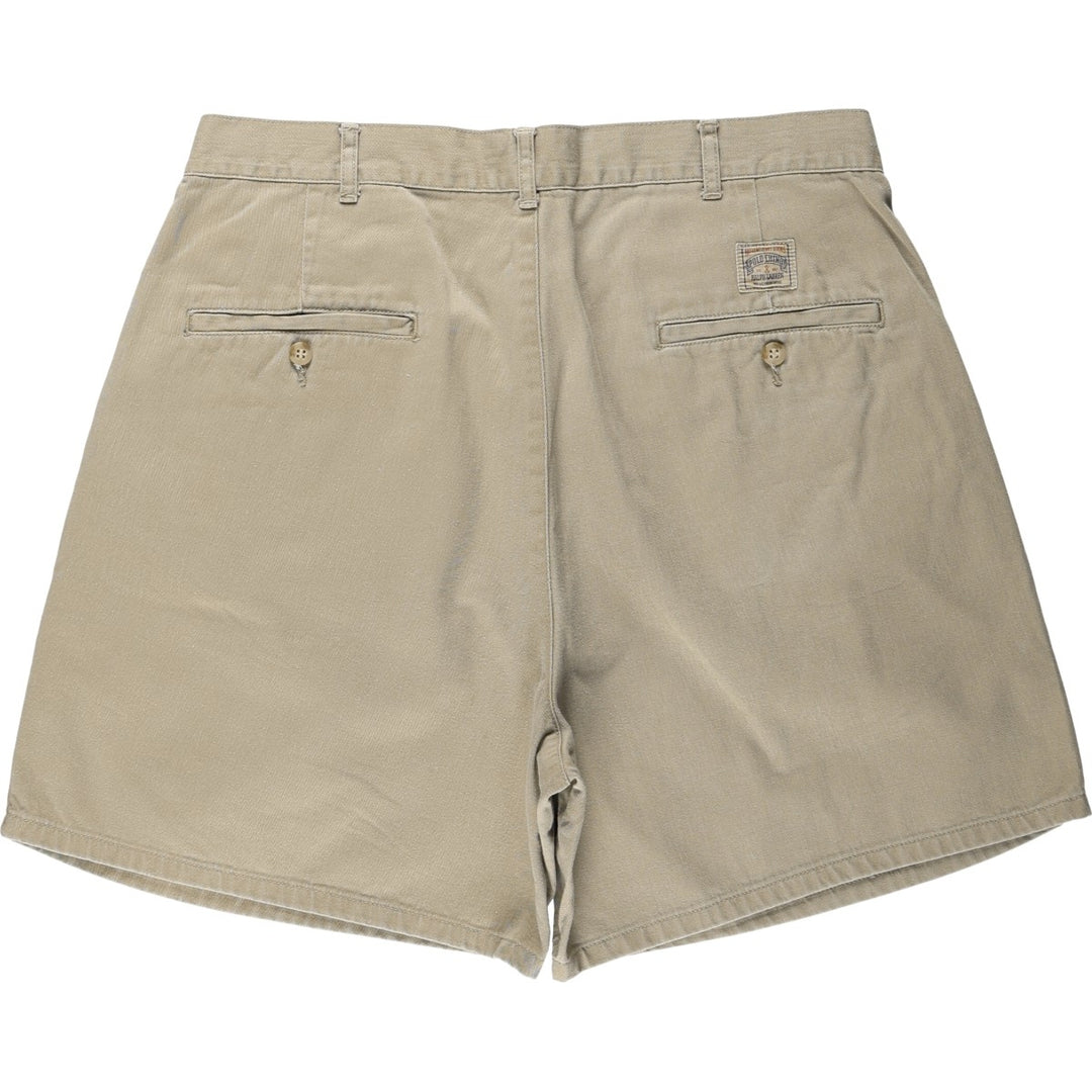 Ralph Lauren POLO by Ralph Lauren Two-pleat Chino Shorts, Men's Size W34 cotton Beige type Vintage Second Hand