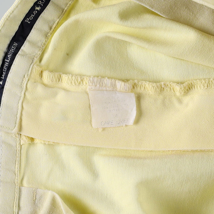 Ralph Lauren POLO RALPH LAUREN TYLER SHORT Two-pleat chino shorts Short pants Men's W35 equivalent cotton yellow type Vintage Second Hand