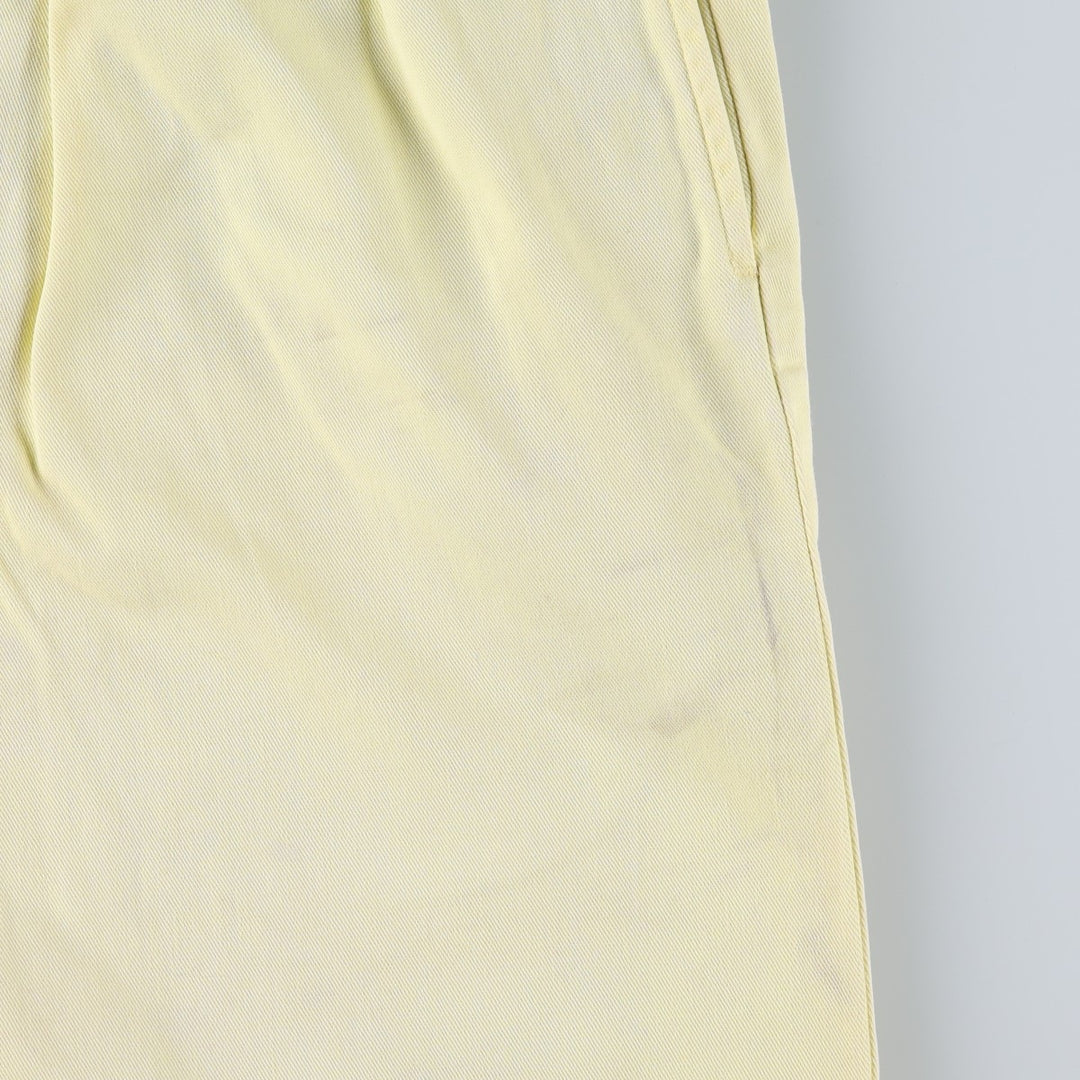 Ralph Lauren POLO RALPH LAUREN TYLER SHORT Two-pleat chino shorts Short pants Men's W35 equivalent cotton yellow type Vintage Second Hand