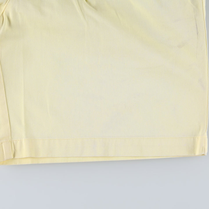 Ralph Lauren POLO RALPH LAUREN TYLER SHORT Two-pleat chino shorts Short pants Men's W35 equivalent cotton yellow type Vintage Second Hand