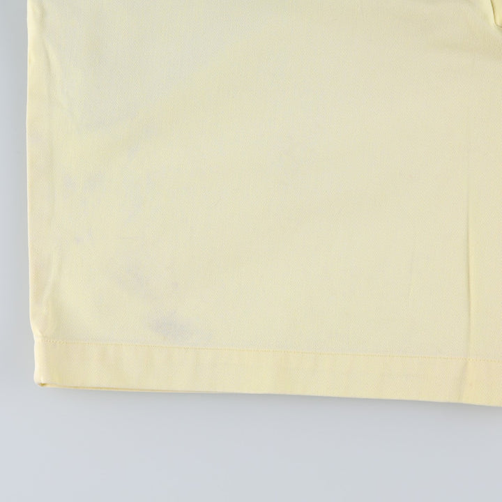 Ralph Lauren POLO RALPH LAUREN TYLER SHORT Two-pleat chino shorts Short pants Men's W35 equivalent cotton yellow type Vintage Second Hand