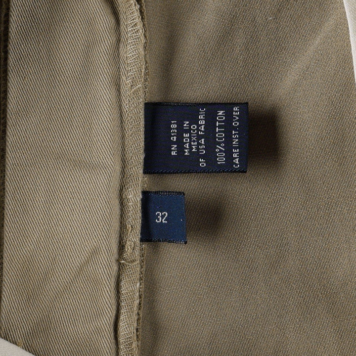 Ralph Lauren POLO by Ralph Lauren ANDREW SHORT Two-pleat chino shorts, short pants, men's size W31 cotton Beige type Vintage Second Hand
