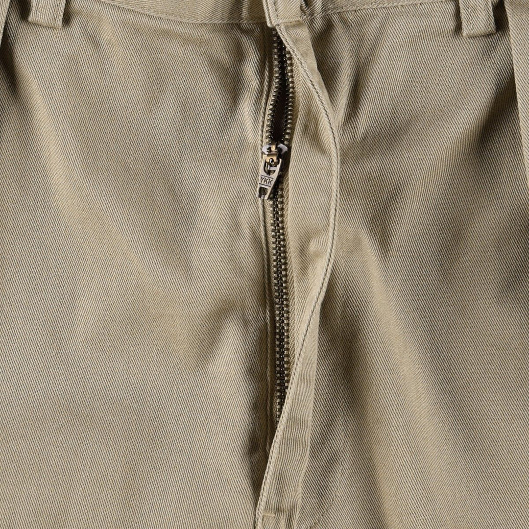 Ralph Lauren POLO by Ralph Lauren ANDREW SHORT Two-pleat chino shorts, short pants, men's size W31 cotton Beige type Vintage Second Hand