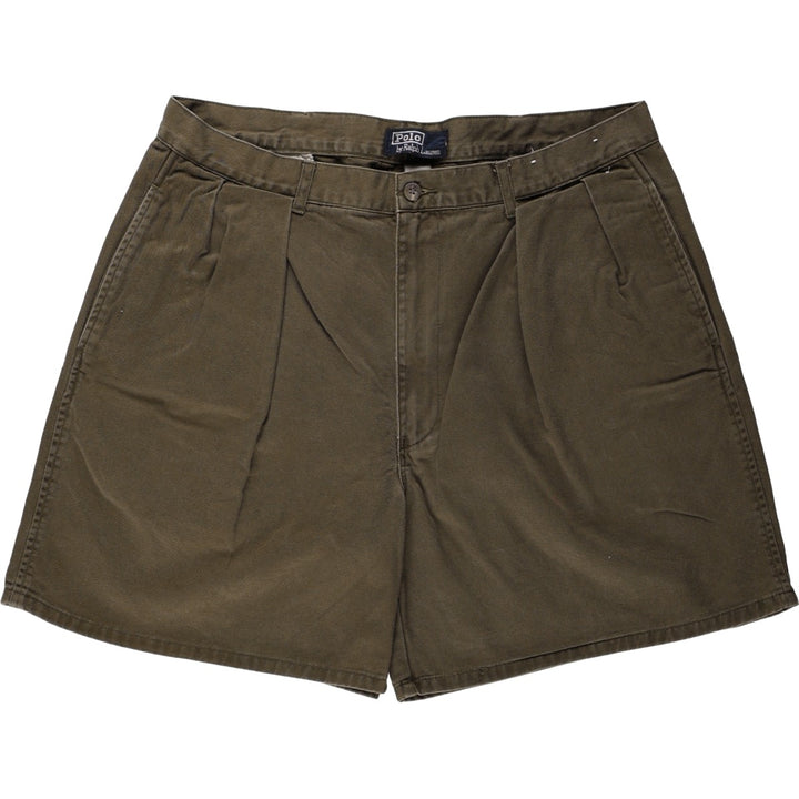 Ralph Lauren POLO by Ralph Lauren Two-pleat Chino Shorts Shorts Men's W36 cotton red type reddish brown Vintage Second Hand