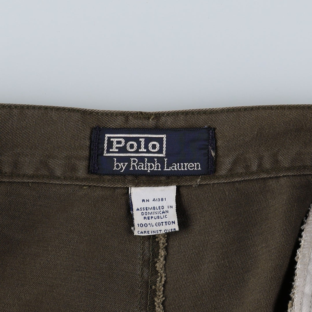 Ralph Lauren POLO by Ralph Lauren Two-pleat Chino Shorts Shorts Men's W36 cotton red type reddish brown Vintage Second Hand