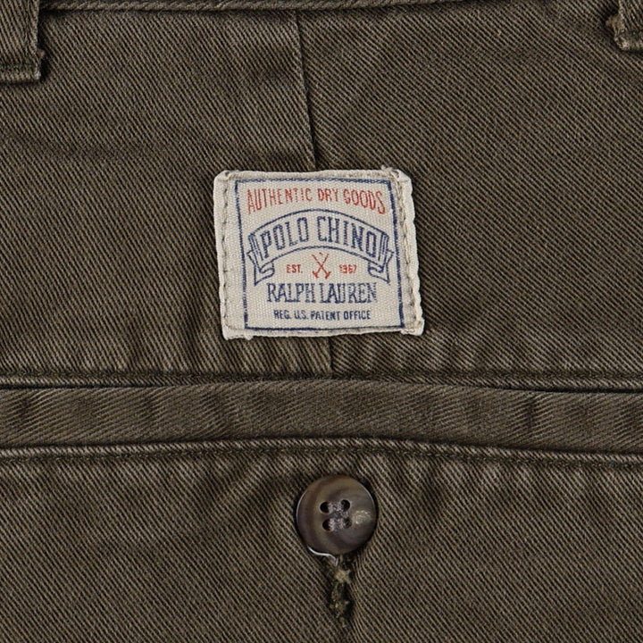 Ralph Lauren POLO by Ralph Lauren Two-pleat Chino Shorts Shorts Men's W36 cotton red type reddish brown Vintage Second Hand