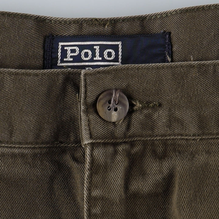 Ralph Lauren POLO by Ralph Lauren Two-pleat Chino Shorts Shorts Men's W36 cotton red type reddish brown Vintage Second Hand