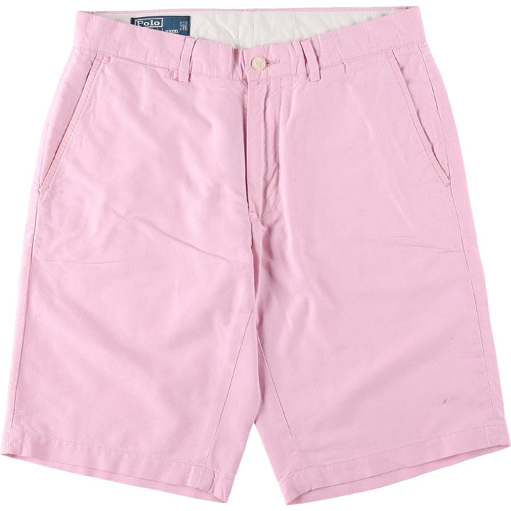 Ralph Lauren POLO by Ralph Lauren PRESTON SHORT Cotton Shorts, Men's Size W33 (approx.) cotton pink type Vintage Second Hand