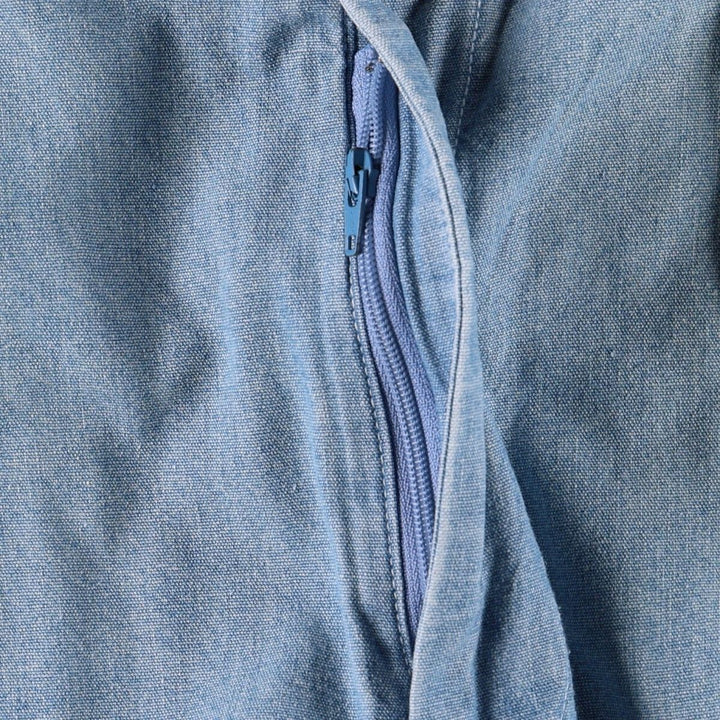 1990'S Tommy Hilfiger Two-Pleat Cotton Shorts, Men's Size W31 (approx.), Vintage cotton Blue type light blue Vintage Second Hand