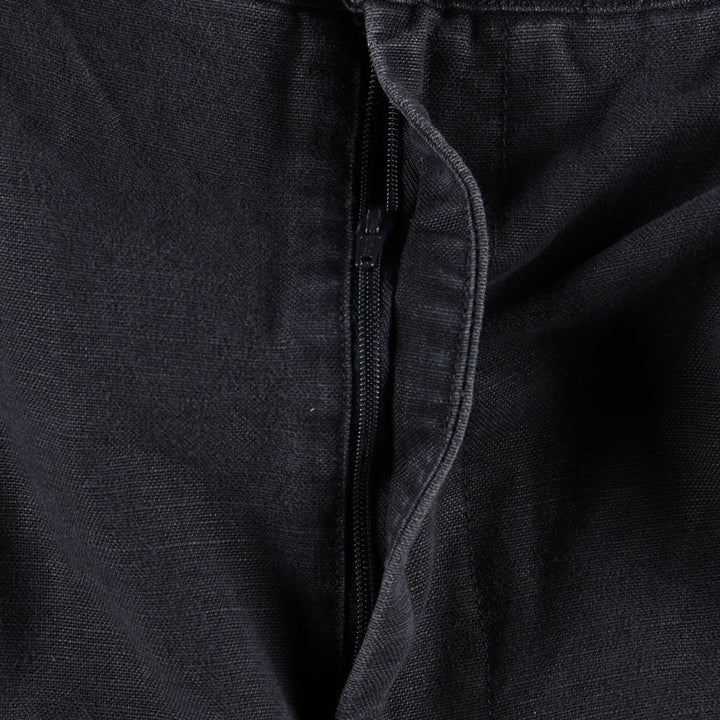 Tommy Hilfiger two-pleat cotton x linen shorts, men's size W37 (approx.) linen navy blue type Vintage Second Hand