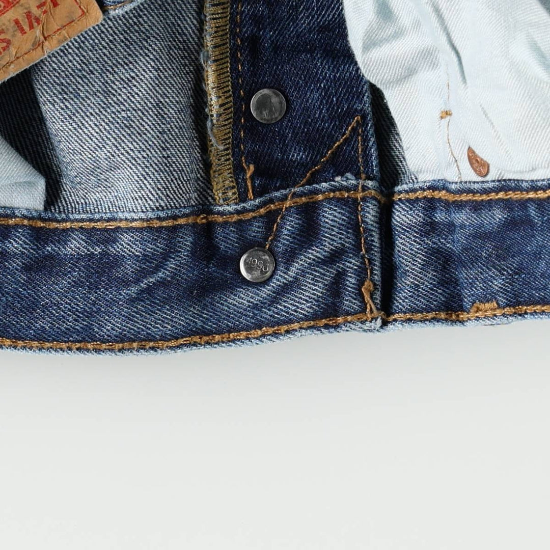 Levi's 501 straight denim pants for men, size W37 cotton blue type Vintage Second Hand