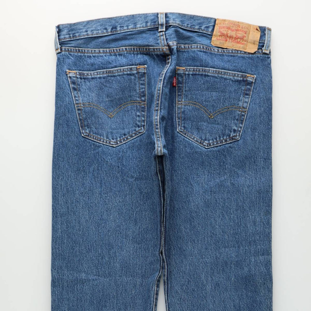 Levi's 501 straight denim pants for men, size W37 cotton blue type Vintage Second Hand