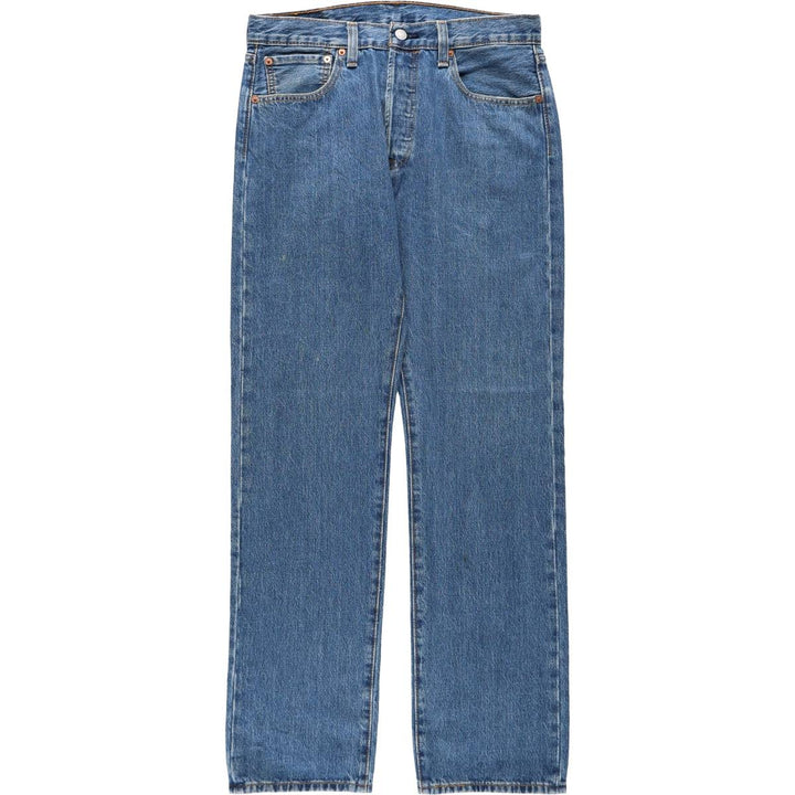 Levi's 501 straight denim pants for men, size W32 cotton blue type Vintage Second Hand