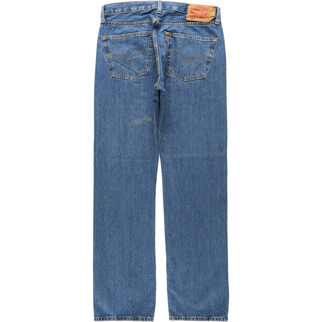 Levi's 501 straight denim pants for men, size W32 cotton blue type Vintage Second Hand