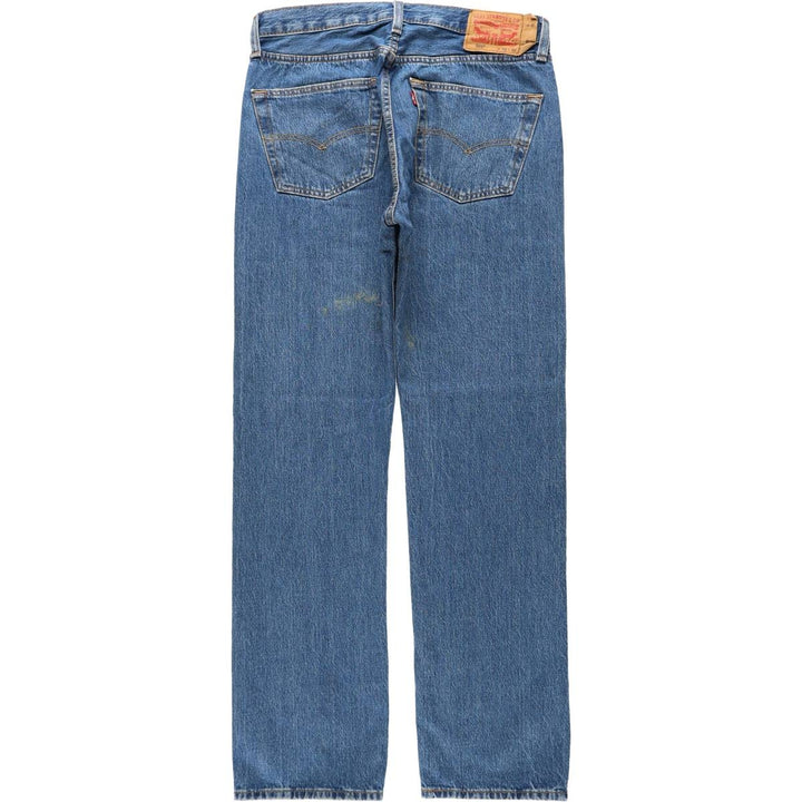 Levi's 501 straight denim pants for men, size W32 cotton blue type Vintage Second Hand